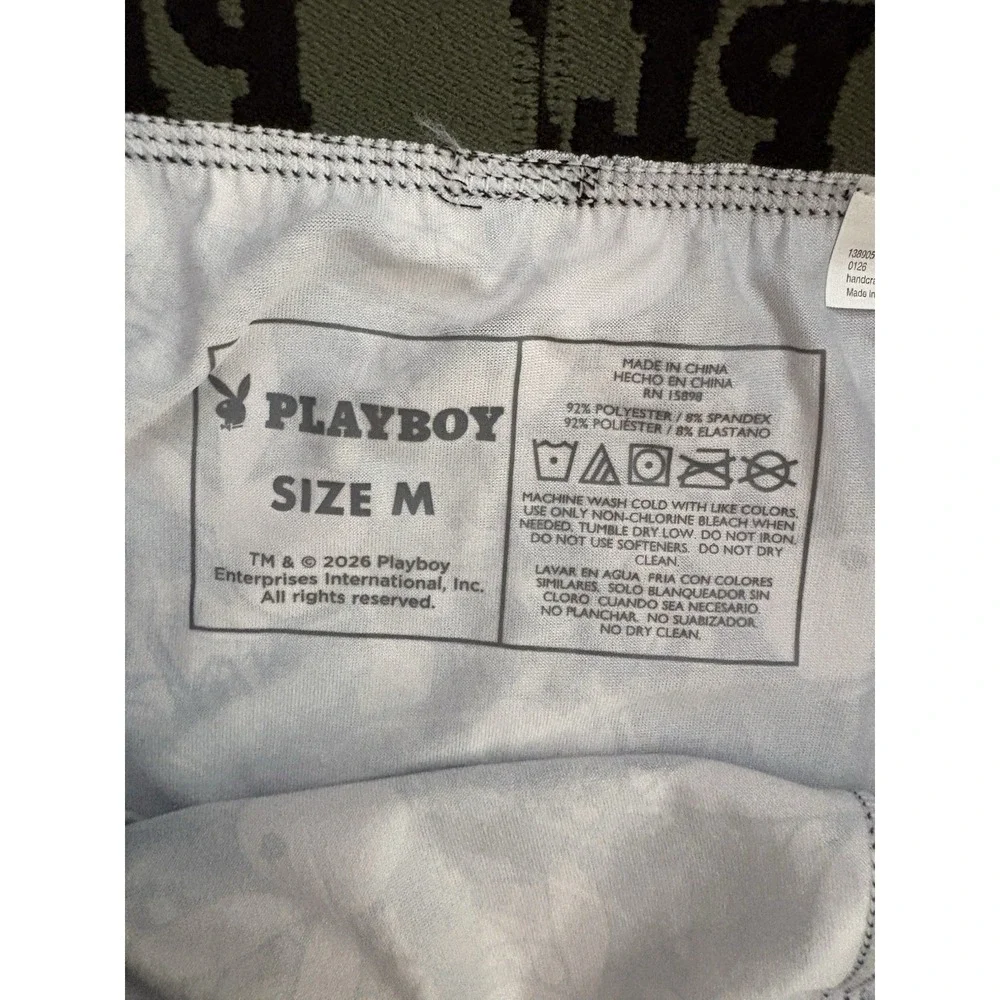NEW PLAYBOY Boxers Playboy Boxer Briefs Men's Medium Multicolor Playboy Bunny